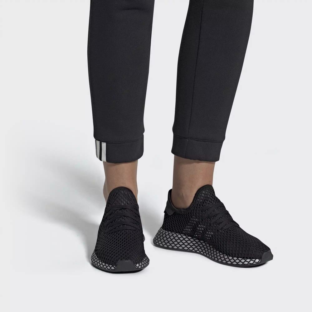 Adidas Deerupt Runner Tenis Negros Para Mujer (MX-13107)